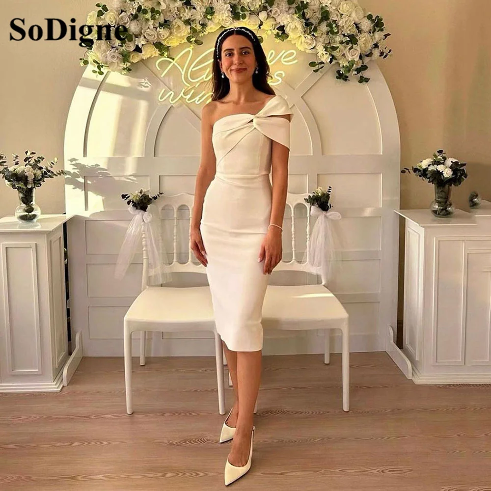 SoDigne charming One Shoulder Prom Dresses For Wedding Party Tea Length Formal Occasion Gown Engagement banquet Bride Dress
SoDigne charming One Shoulder Prom Dresses For Wedding Party Tea Length Formal Occasion Gown Engagement banquet Bride Dress