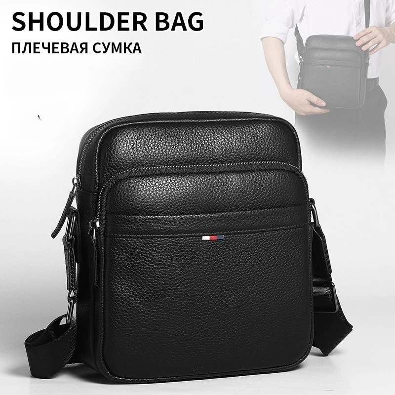 Men's large-capacity lightweight genuine leather simple crossbody bag, soft and high-end waterproof travel shoulder bag
Men's large-capacity lightweight genuine leather simple crossbody bag, soft and high-end waterproof travel shoulder bag