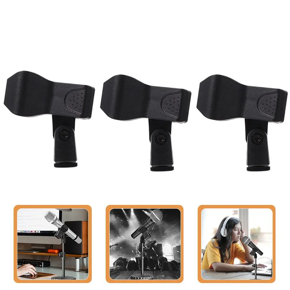 Plastic Microphone Clips Universal Mic Stand Holder Durable Reusable Portable Lightweight Adjustable Height Inclination Close
Plastic Microphone Clips Universal Mic Stand Holder Durable Reusable Portable Lightweight Adjustable Height Inclination Close