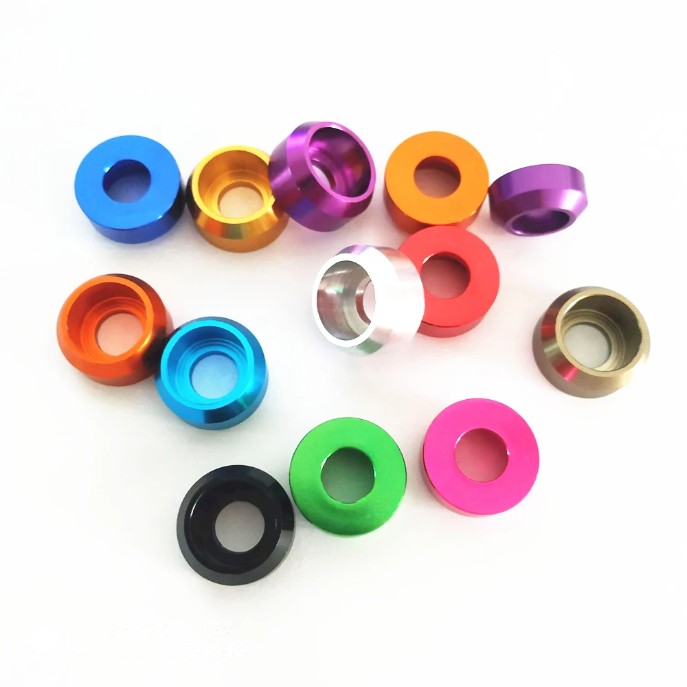 10/5pcs CNC Machined Crown Cup Head Aluminum Washer M3 M4 M5 M6 M8 Colorful Aluminum Alloy Cap Head Gasket Washer for RC Parts
10/5pcs CNC Machined Crown Cup Head Aluminum Washer M3 M4 M5 M6 M8 Colorful Aluminum Alloy Cap Head Gasket Washer for RC Parts