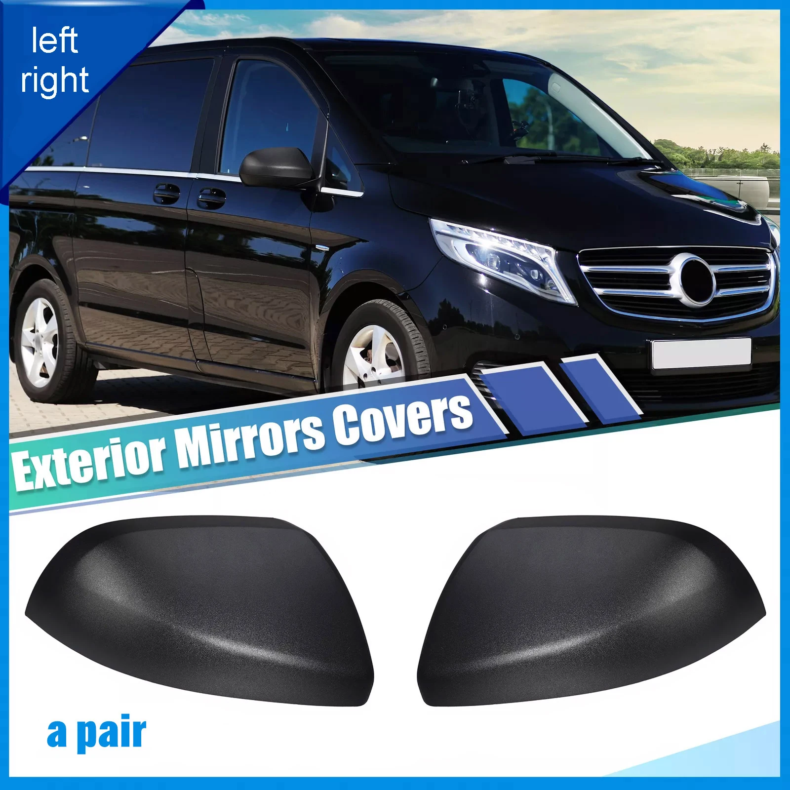 1Set Wing Mirror Cover Black Left Right Side Fits For Mercedes Vito 2015-2024 High Quality Car Replacement Parts Car Accessories
1Set Wing Mirror Cover Black Left Right Side Fits For Mercedes Vito 2015-2024 High Quality Car Replacement Parts Car Accessories