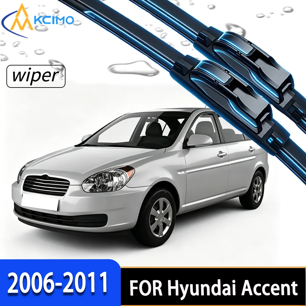 2Pcs Front Windshield Wiper Blades for Hyundai Accent MC 2006-2011, Premium Rubber for Clearer Driving Visibility
2Pcs Front Windshield Wiper Blades for Hyundai Accent MC 2006-2011, Premium Rubber for Clearer Driving Visibility