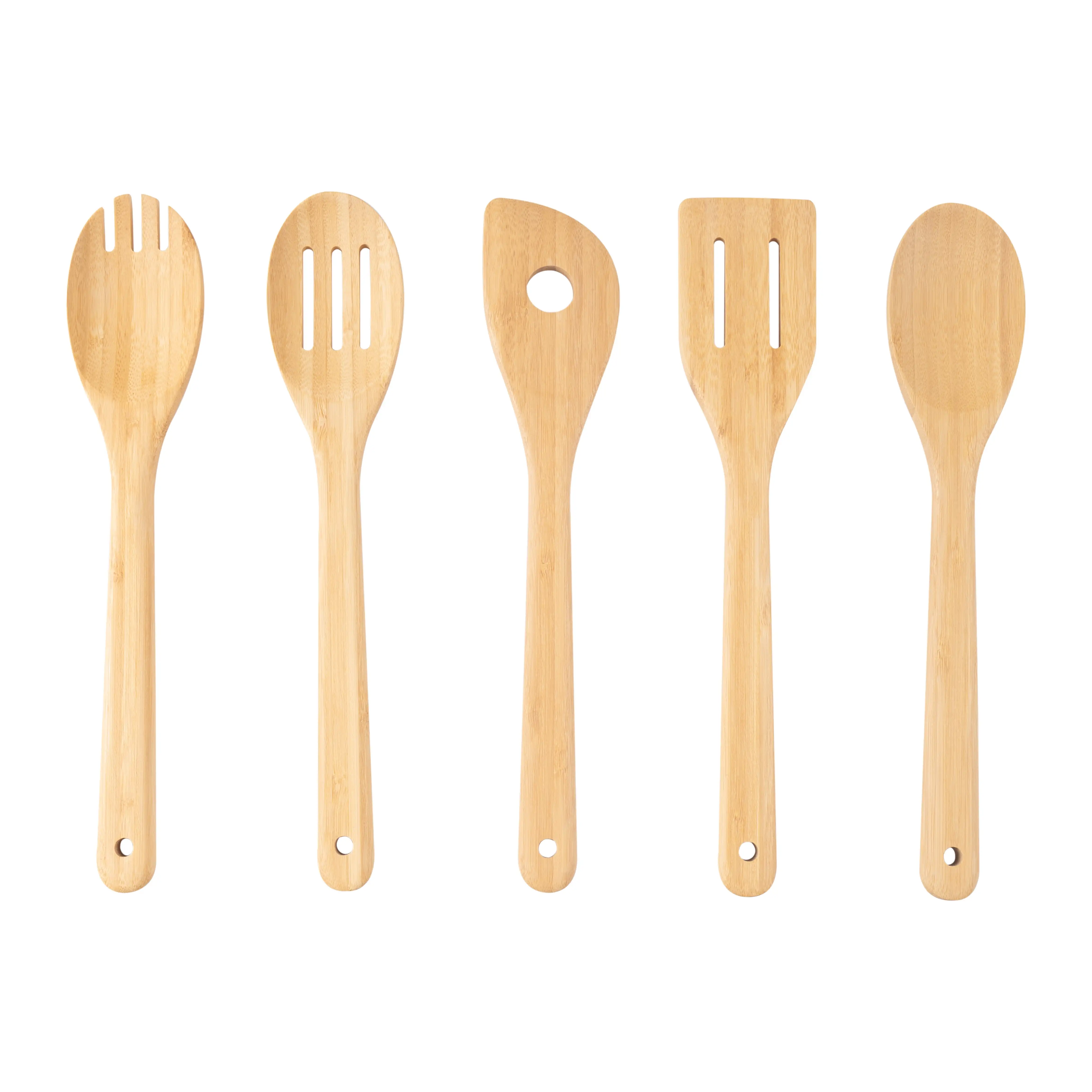 5PK Bamboo Spoons for Cooking - Eco-Friendly Kitchen Essential Tools Set
5PK Bamboo Spoons for Cooking - Eco-Friendly Kitchen Essential Tools Set