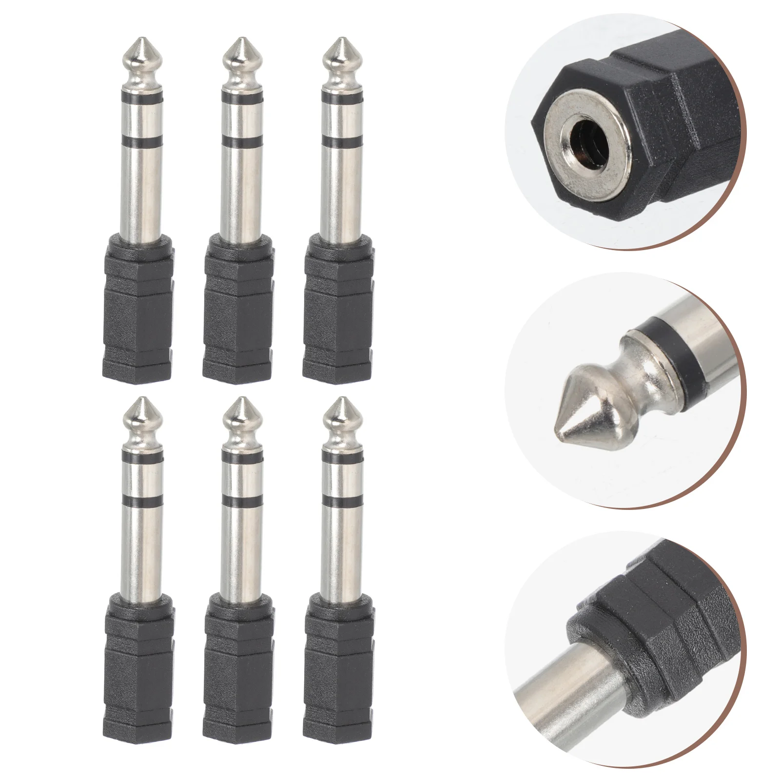 6 Pcs Audio Adapter Male to Cable Connector Converter Conversion Guitar Microphone Cord Car
6 Pcs Audio Adapter Male to Cable Connector Converter Conversion Guitar Microphone Cord Car