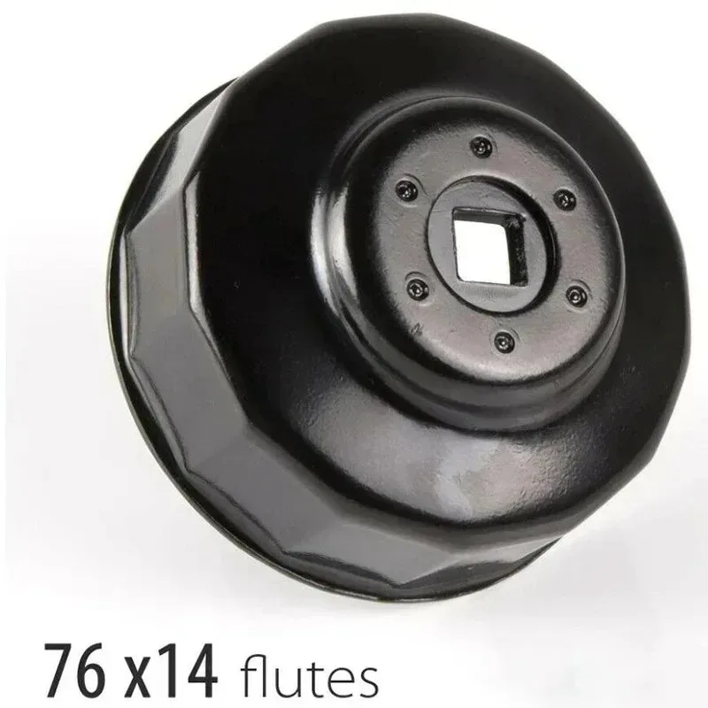 76mm 14 Flutes Car Oil Filter Remover Tool 3/8" Drive Socket Cap Type Wrench
76mm 14 Flutes Car Oil Filter Remover Tool 3/8" Drive Socket Cap Type Wrench