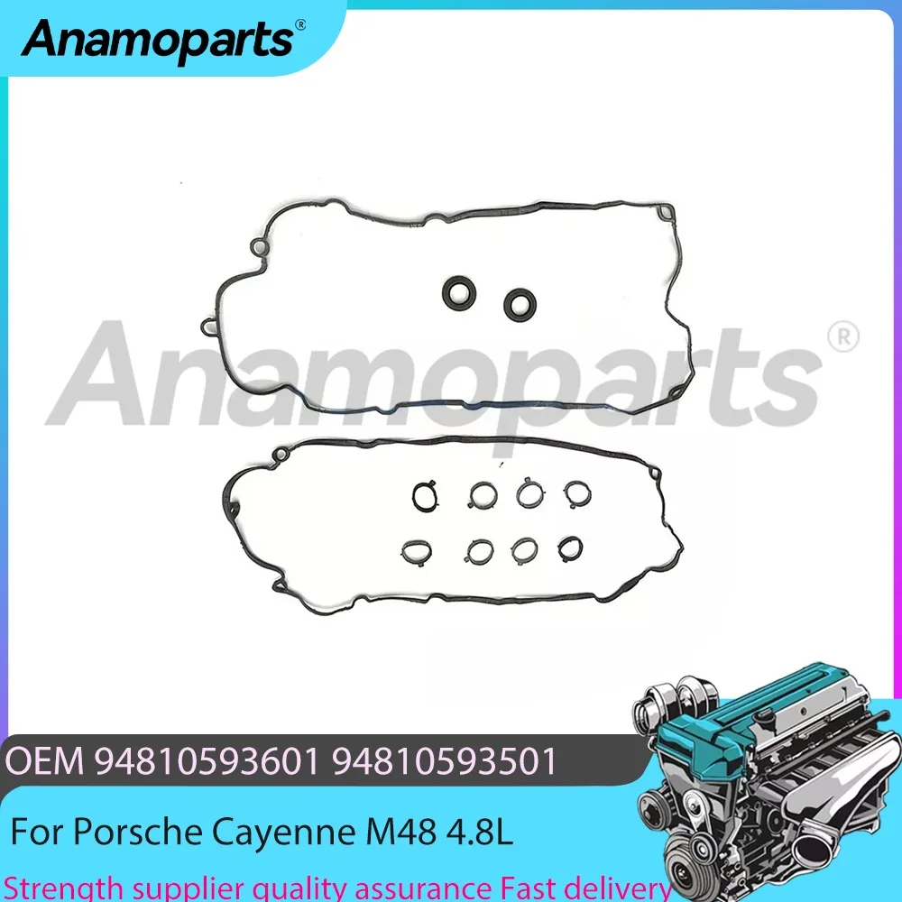 Engine Parts Valve Cover Gasket Set Fit 4.8 L T V8 GAS For Porsche Cayenne Panamera 970 M48 M48.20 4.8L MCW 09-13 94810593601
Engine Parts Valve Cover Gasket Set Fit 4.8 L T V8 GAS For Porsche Cayenne Panamera 970 M48 M48.20 4.8L MCW 09-13 94810593601