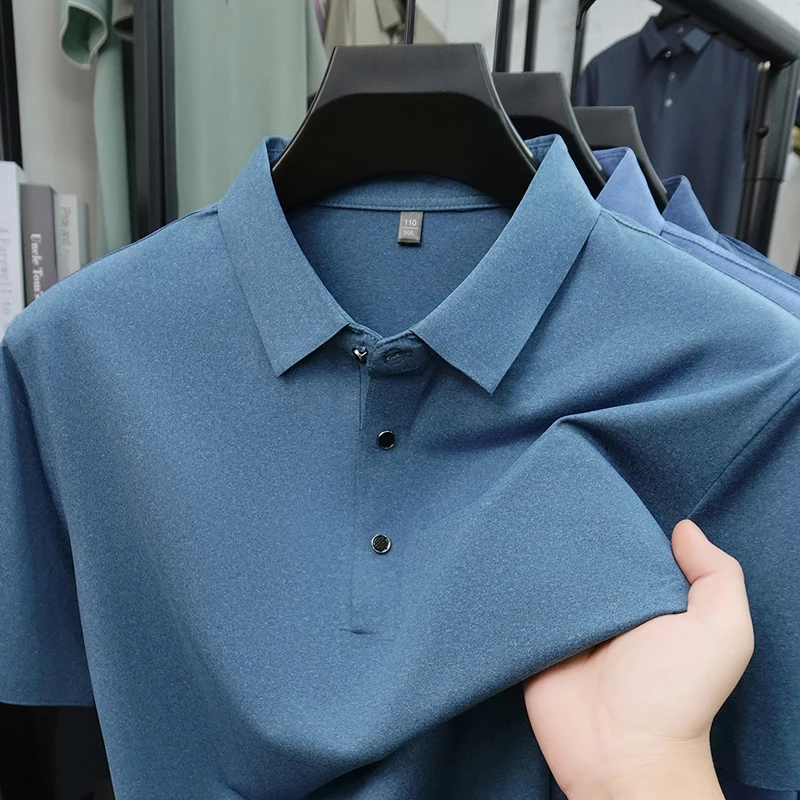 2026 Summer Men's T-shirt Ice Silk Seamless Silky Smooth Breathable High Stretch Business Casual Short Sleeve Top Tee Man
2026 Summer Men's T-shirt Ice Silk Seamless Silky Smooth Breathable High Stretch Business Casual Short Sleeve Top Tee Man