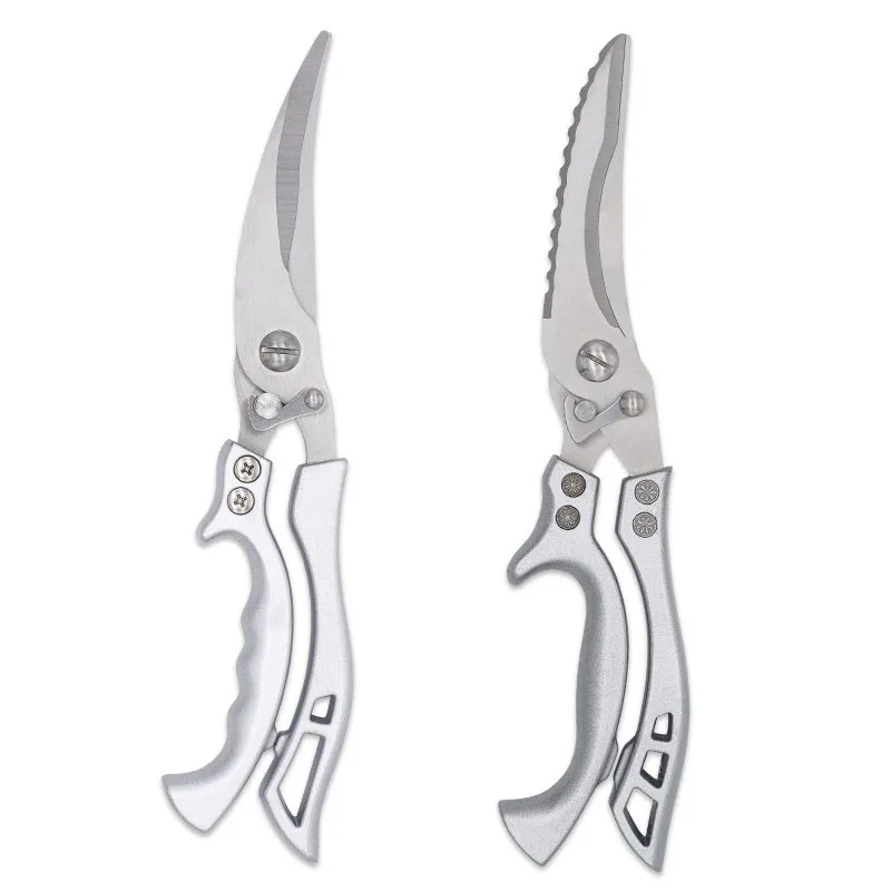 Aluminum Alloy Handle Powerful Chicken Bone Scissors Kitchen Household Stainless Steel Barbecue Vegetables Shear
Aluminum Alloy Handle Powerful Chicken Bone Scissors Kitchen Household Stainless Steel Barbecue Vegetables Shear