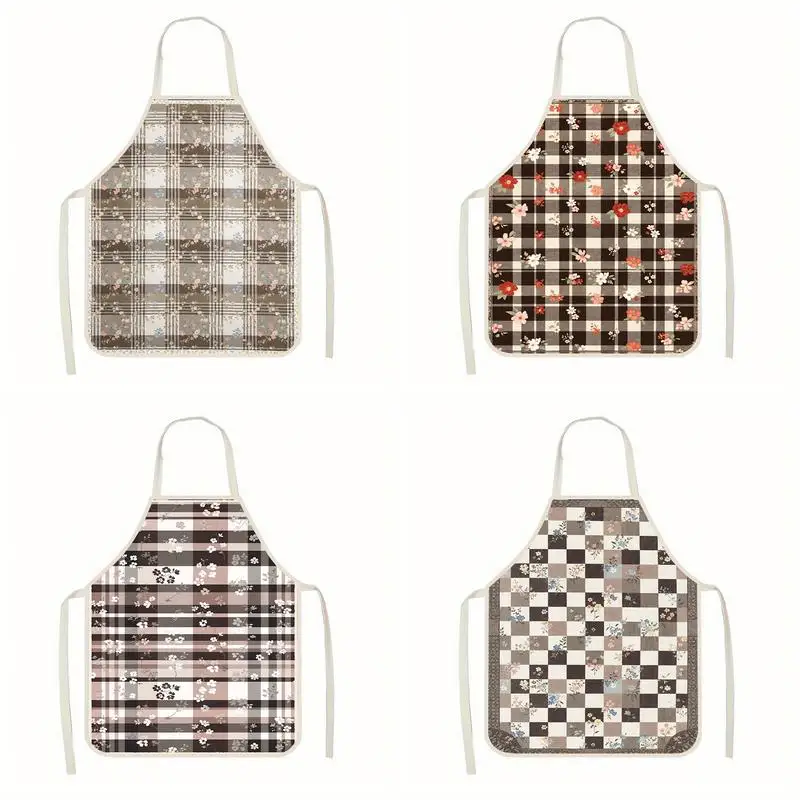 Floral Check Aprons Linen apron, suitable for kitchen cooking, parent-child interaction, painting and other scenarios
Floral Check Aprons Linen apron, suitable for kitchen cooking, parent-child interaction, painting and other scenarios