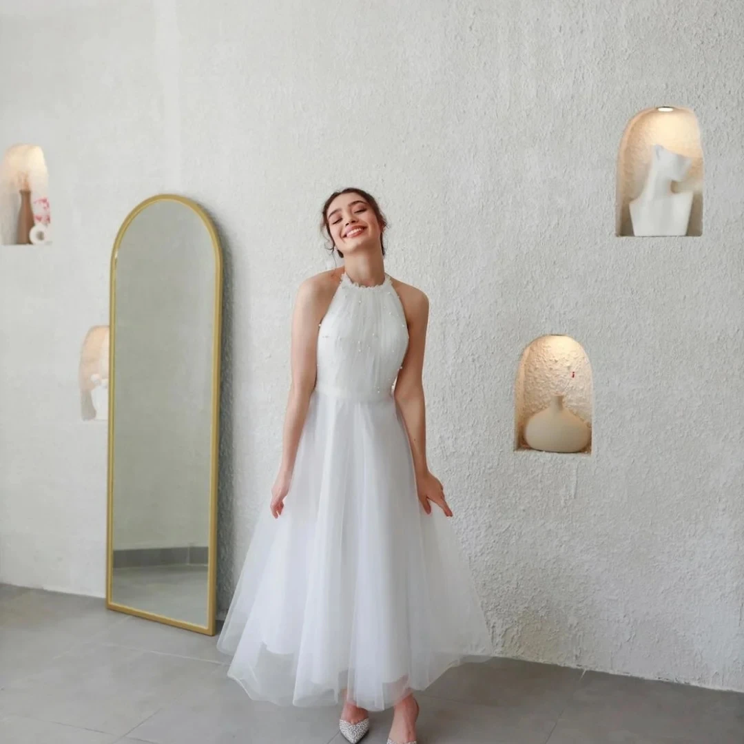 Halter Tulle Pearls Long Bespoke Occasion Gown Evening Dresses Pastrol Unisex Jersey Retro Dubai Saudi Arabic Prom Customized
Halter Tulle Pearls Long Bespoke Occasion Gown Evening Dresses Pastrol Unisex Jersey Retro Dubai Saudi Arabic Prom Customized