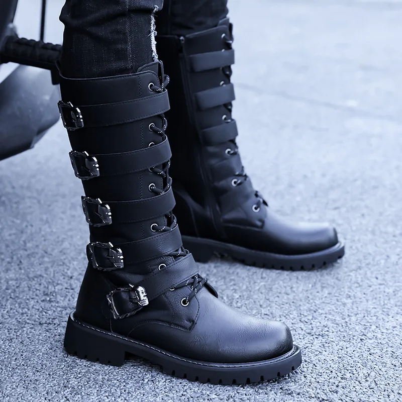 Men's Western Cowboy Boots High Quality Mid-calf Leather Boots Fashion Belt Buckle Design Men's Boots Trendy Men Motorcycle Boot
Men's Western Cowboy Boots High Quality Mid-calf Leather Boots Fashion Belt Buckle Design Men's Boots Trendy Men Motorcycle Boot