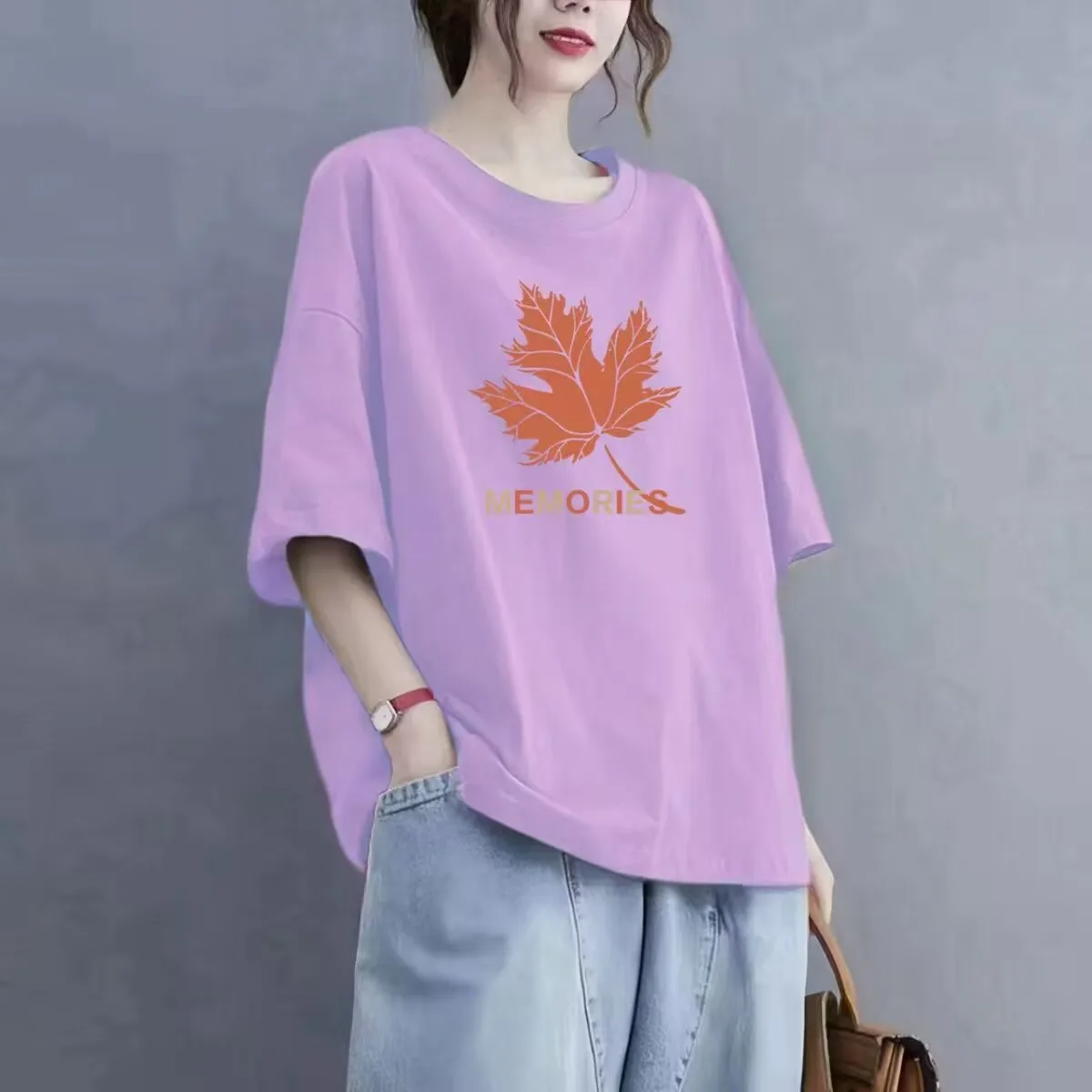 Fashionable Casual Loose Short Sleeve Women's T-shirt Summer 2026 Slimming Top Large Size Comfortable Base Shirt
Fashionable Casual Loose Short Sleeve Women's T-shirt Summer 2026 Slimming Top Large Size Comfortable Base Shirt