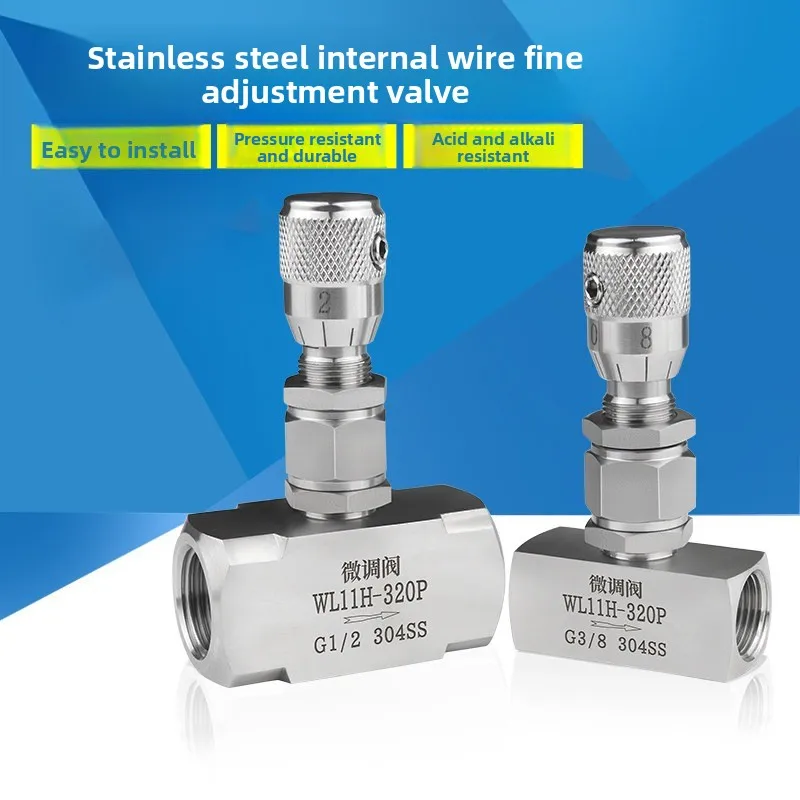 S304 316 Stainless Steel 1/8" 1/4" 3/8" 1/2" 3/4" BSP NPT Female Straight Or Elbow Flow Micro Rregulating Metering Needle Valve
S304 316 Stainless Steel 1/8" 1/4" 3/8" 1/2" 3/4" BSP NPT Female Straight Or Elbow Flow Micro Rregulating Metering Needle Valve