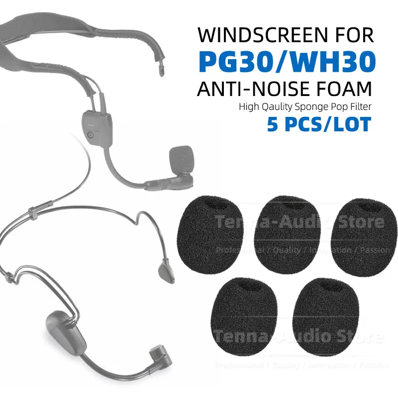 5PCS For SHURE PG30 TQG WH30 PG WH 30 Windscreen Headworn Earset Mic Cover Windshield Headset Microphone Sponge Pop Filter Foam
5PCS For SHURE PG30 TQG WH30 PG WH 30 Windscreen Headworn Earset Mic Cover Windshield Headset Microphone Sponge Pop Filter Foam