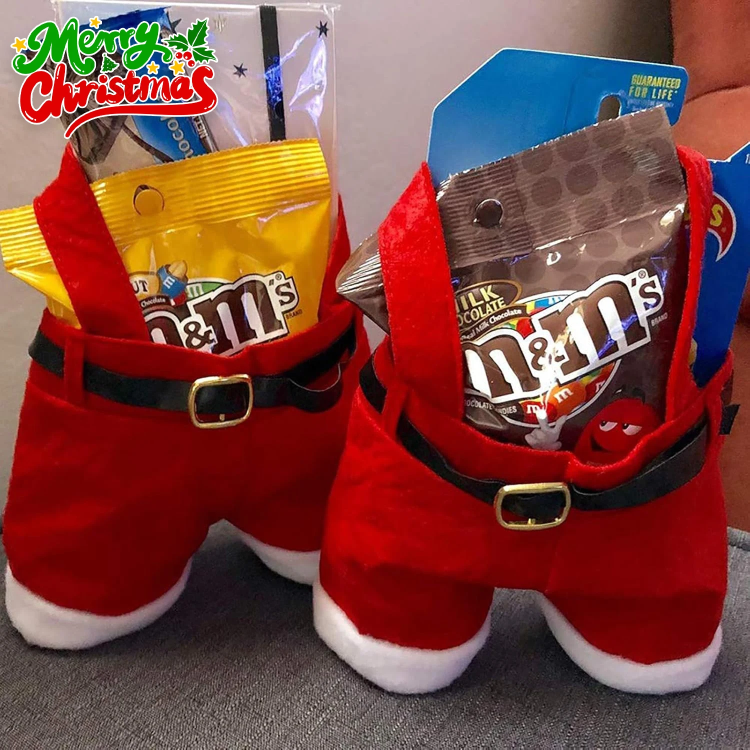 Многоразовые брюки Санта-Клауса, подарочные пакеты, рождественские сумки для конфет для праздничных сувениров и наполнителей для чулок
Многоразовые брюки Санта-Клауса, подарочные пакеты, рождественские сумки для конфет для праздничных сувениров и наполнителей для чулок