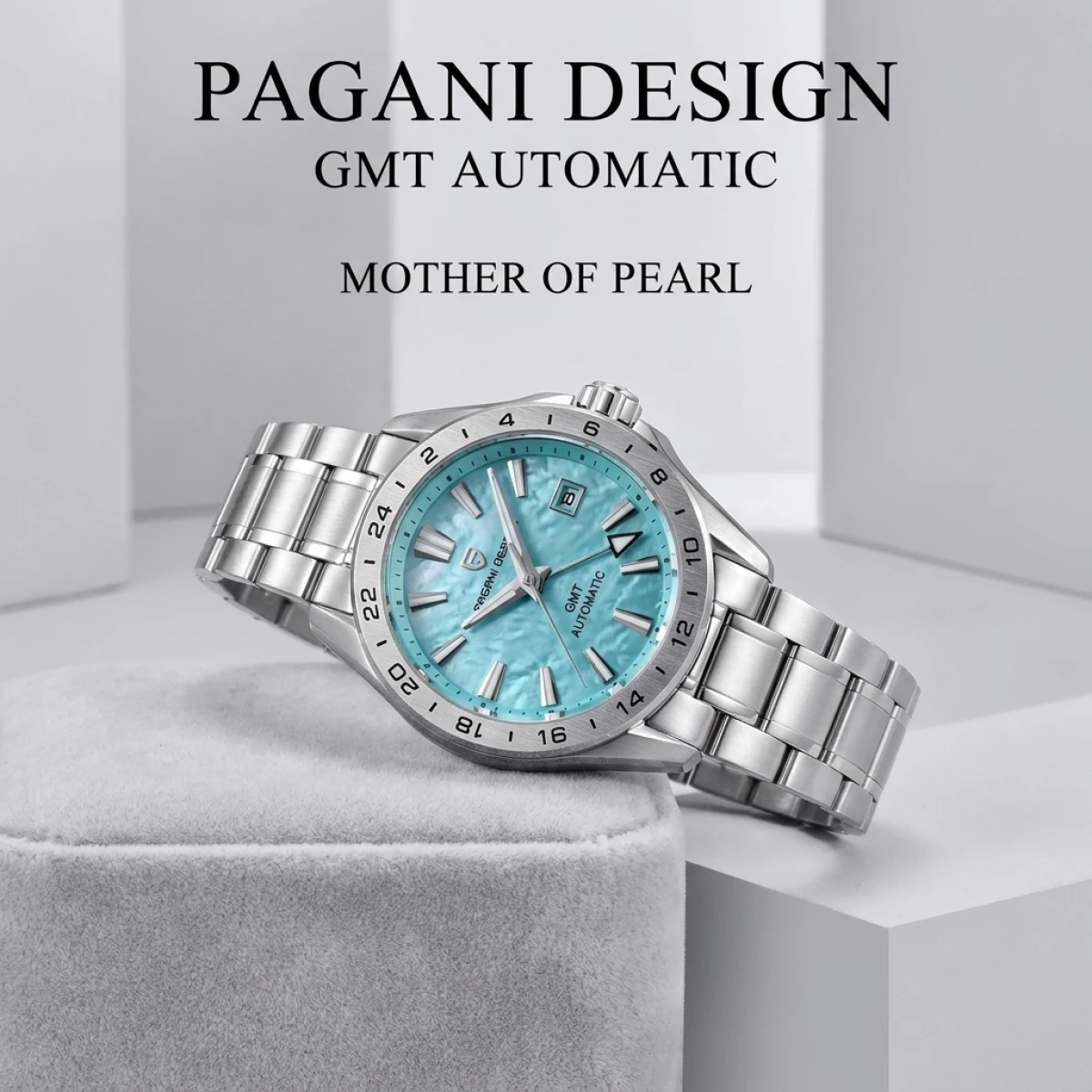 Pagani Design GMT Men's Mechanical Watch Luxury Sapphire Glass Stainless Steel Automatic Mechanical Men's Watch 100 Waterproof
Pagani Design GMT Men's Mechanical Watch Luxury Sapphire Glass Stainless Steel Automatic Mechanical Men's Watch 100 Waterproof