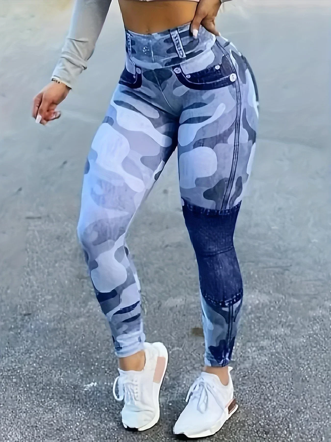 Plus Size Women's Leggings Artificial Slim Fit Printed Denim High Waisted Camouflage Pants Fitness Pants
Plus Size Women's Leggings Artificial Slim Fit Printed Denim High Waisted Camouflage Pants Fitness Pants