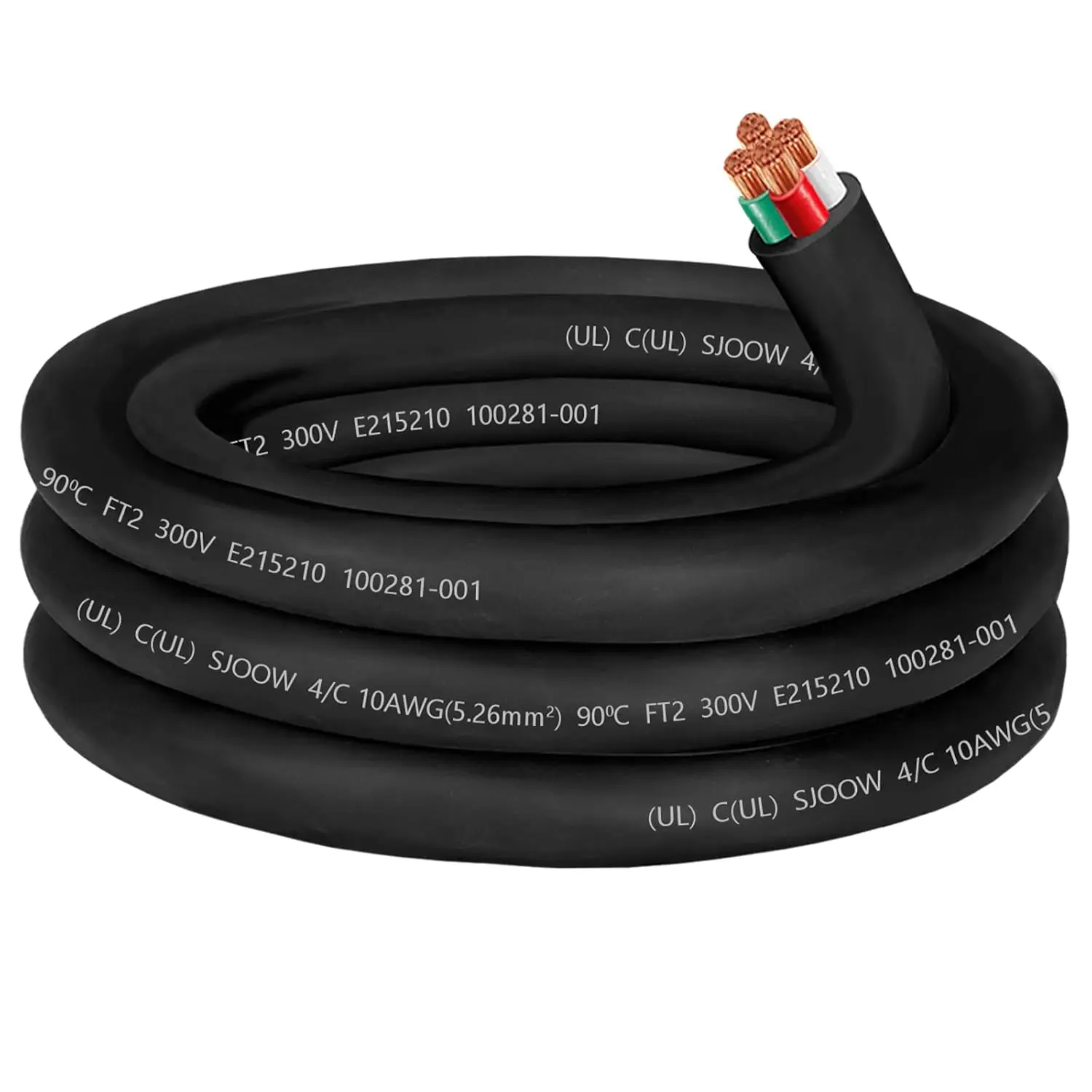 Кабель SJOOW 10/4, 30 А, 10 AWG, 4 жилы, 300 В, портативный силовой кабель SJOOW для
Кабель SJOOW 10/4, 30 А, 10 AWG, 4 жилы, 300 В, портативный силовой кабель SJOOW для