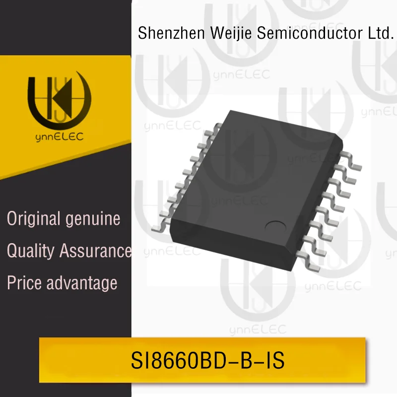 Original Silicon Labs SI8660BD-B-IS 6-Channel Digital Isolator 150Mbps 5kVrms SOIC-16
Original Silicon Labs SI8660BD-B-IS 6-Channel Digital Isolator 150Mbps 5kVrms SOIC-16