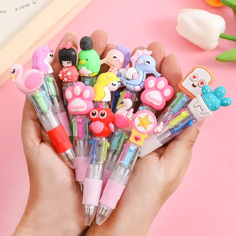 Cute Cartoon 4 Color Ballpoint Pen Multicolor Retractable Pen School Office Supplies Stationery Christmas Birthday Gift Rewards
Cute Cartoon 4 Color Ballpoint Pen Multicolor Retractable Pen School Office Supplies Stationery Christmas Birthday Gift Rewards