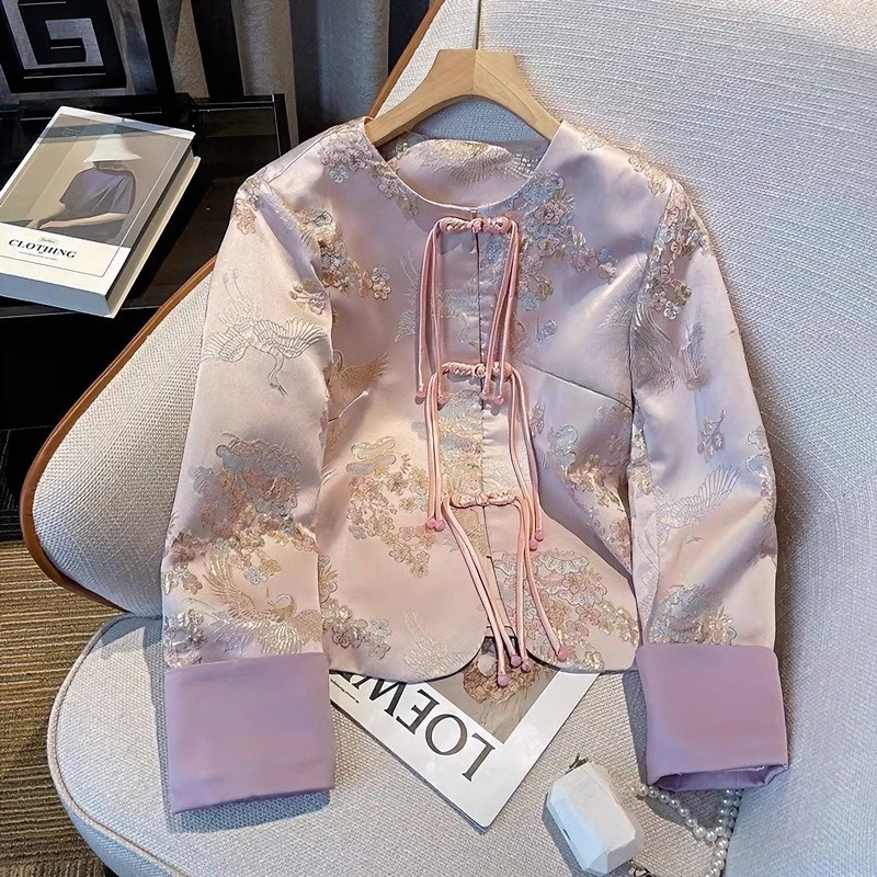 Heavy Industry Embroidery Women's Light National Style Retro Disc Buckle Fringed Jacket Thin Versatile Spring Autumn Clothing
Heavy Industry Embroidery Women's Light National Style Retro Disc Buckle Fringed Jacket Thin Versatile Spring Autumn Clothing