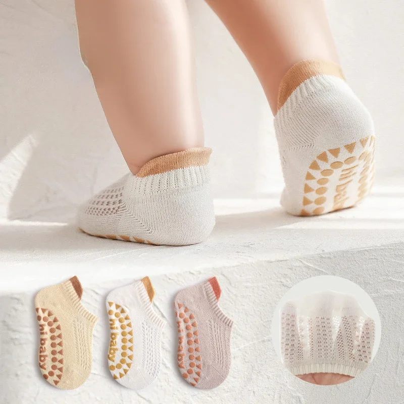 3 Pair Summer Sock for Baby Simpplicity Solid Color Silicone Non-slip Floor Sock Mesh Breathable Thin Ankle Toddler Indoor Sock
3 Pair Summer Sock for Baby Simpplicity Solid Color Silicone Non-slip Floor Sock Mesh Breathable Thin Ankle Toddler Indoor Sock