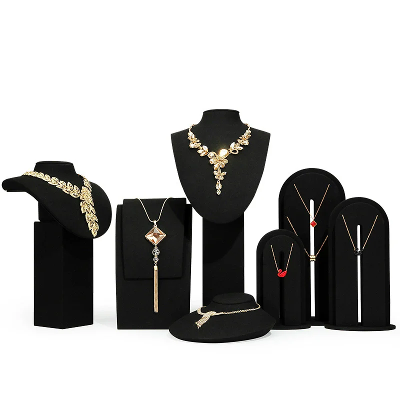 Black super-fine jewelry display stand necklace pendant bracelet ring stud storage display stand counter display stand
Black super-fine jewelry display stand necklace pendant bracelet ring stud storage display stand counter display stand