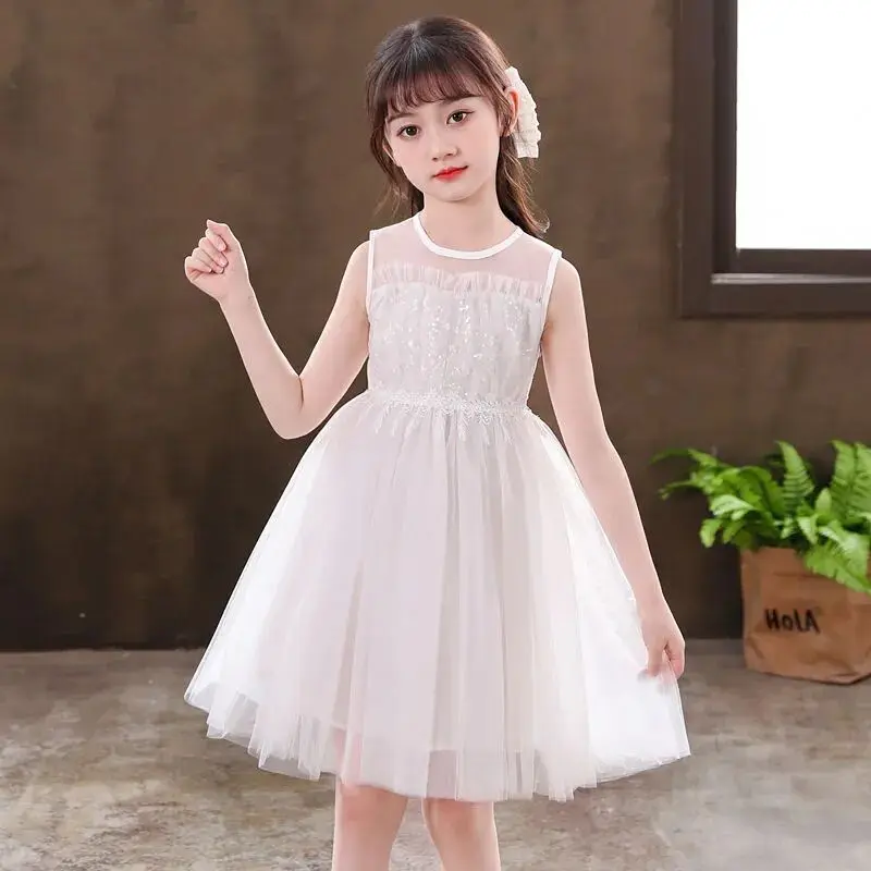 Summer Outfit Baby Girl Dress White Gauze Princess Vest Children's New Clothing Item
Summer Outfit Baby Girl Dress White Gauze Princess Vest Children's New Clothing Item