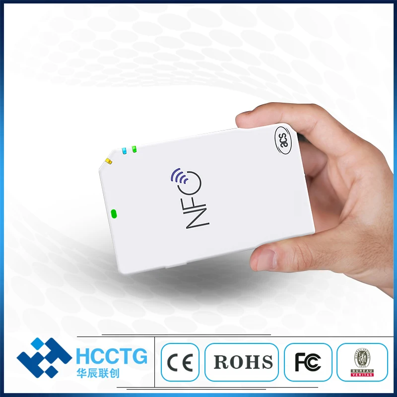 Bluetooth Mobile ISO14443 ISO18092 ISO15693 NFC Contactless Smart Card Reader ACR1555U-A1
Bluetooth Mobile ISO14443 ISO18092 ISO15693 NFC Contactless Smart Card Reader ACR1555U-A1