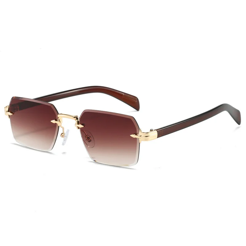 Men's casual driving UV protection sunglasses, European and American fashionable frameless square glasses
Men's casual driving UV protection sunglasses, European and American fashionable frameless square glasses