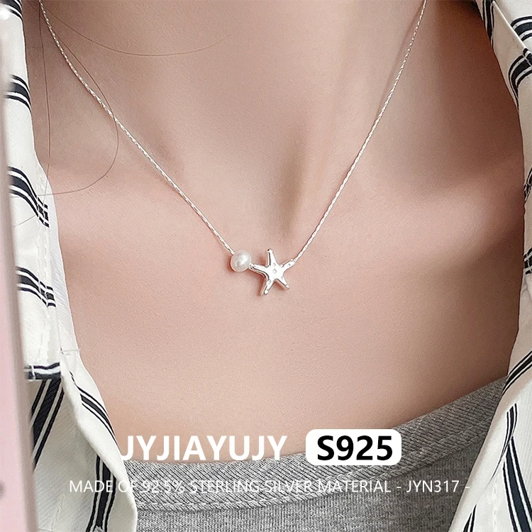 JYJIAYUJY 100% Whole Original Sterling Silver S925 Pendant Necklace In Stock Sea Star Natural Pearl Fashion Daily Wear JYN317
JYJIAYUJY 100% Whole Original Sterling Silver S925 Pendant Necklace In Stock Sea Star Natural Pearl Fashion Daily Wear JYN317