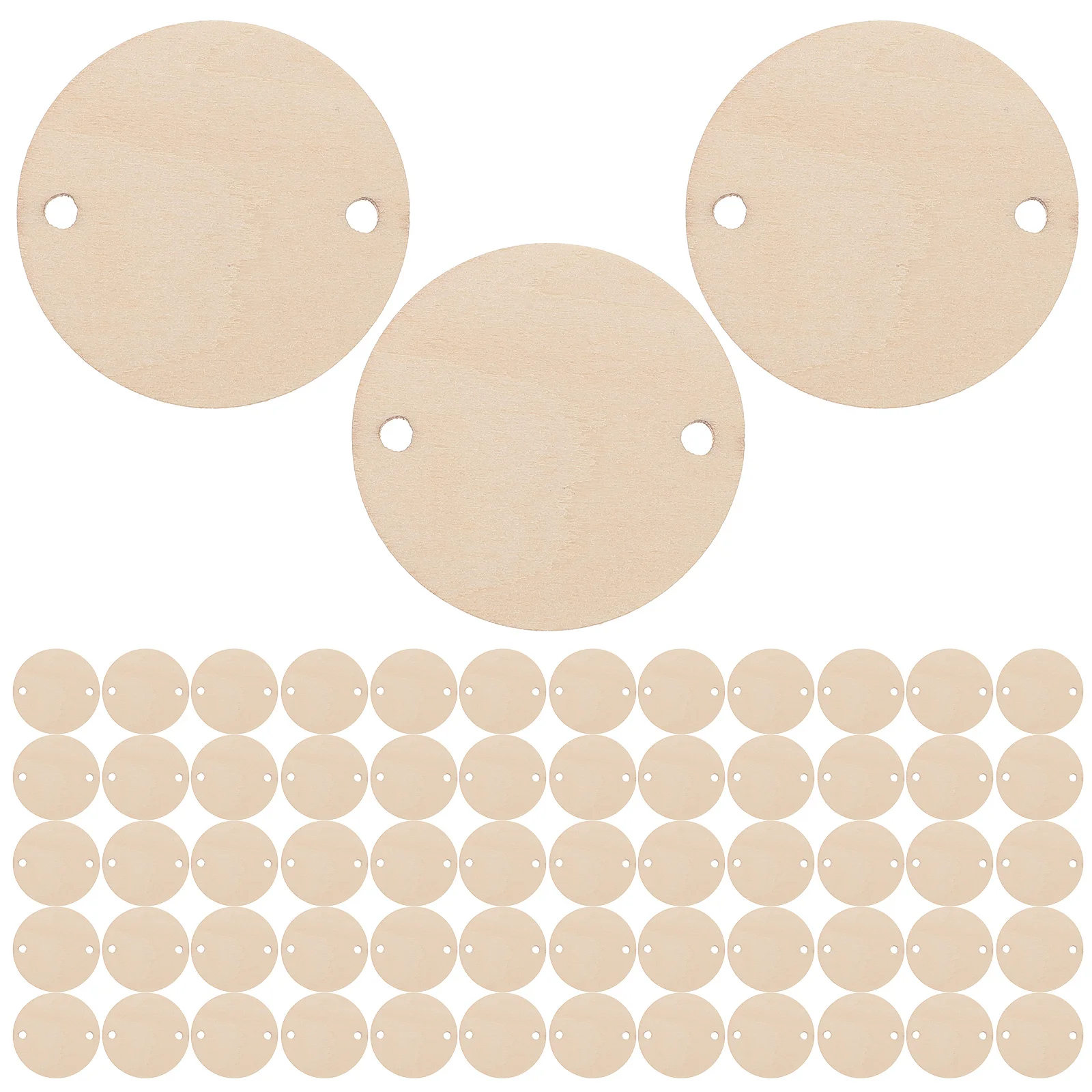 60Pcs Round Wooden Pieces 3.8cm Hole Ready Paint DIY Craft Embellishments for Wedding Scrapbook Decoupage Art Projects
60Pcs Round Wooden Pieces 3.8cm Hole Ready Paint DIY Craft Embellishments for Wedding Scrapbook Decoupage Art Projects
