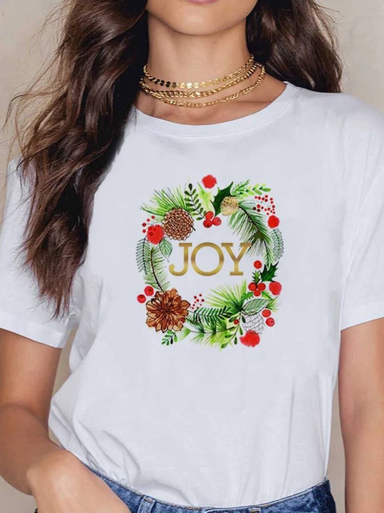 New Year Holiday Trend Christmas Women T Shirt Print Short Sleeve Lady Clothing Wear T Shirt Graphic T-Shirt Female Casual Tee
New Year Holiday Trend Christmas Women T Shirt Print Short Sleeve Lady Clothing Wear T Shirt Graphic T-Shirt Female Casual Tee