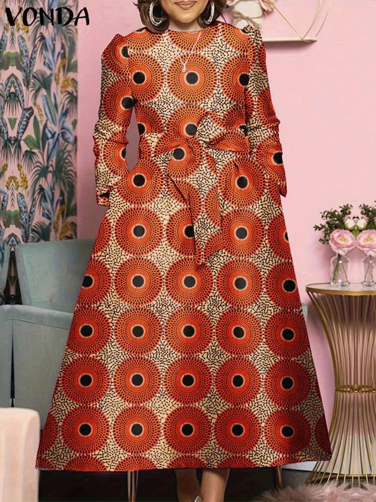 VONDA Bohemian Printed Sundress Women Maxi Long Dress 2024 Fashion Long Sleeve O-Neck Vestidos Oversized Casual Loose Robe
VONDA Bohemian Printed Sundress Women Maxi Long Dress 2024 Fashion Long Sleeve O-Neck Vestidos Oversized Casual Loose Robe