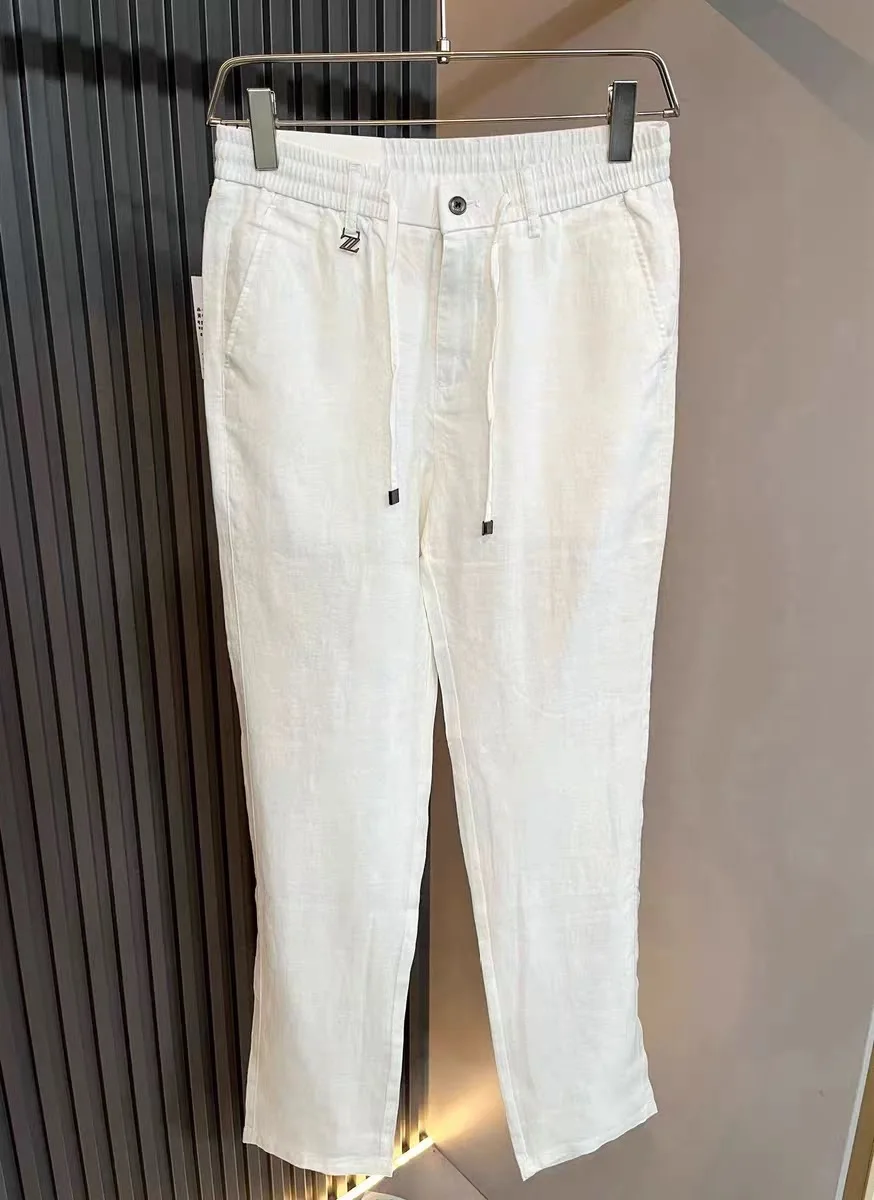 Italian Sle Men's Casual Pants Elastic Waist Rope Straight Leg Versatile Pure Linen Summer 2026 mid Waist Zipper Neutral
Italian Sle Men's Casual Pants Elastic Waist Rope Straight Leg Versatile Pure Linen Summer 2026 mid Waist Zipper Neutral