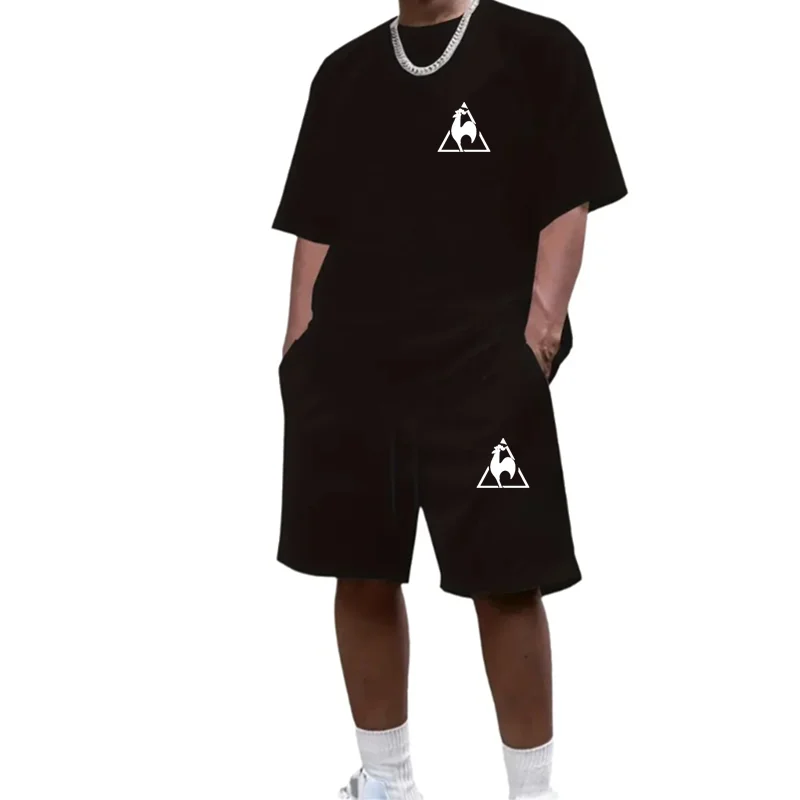 Summer Fashion Trendy Casual Sports Two Piece Set Youth Men's Short Sleeved T-shirt+Shorts Set
Summer Fashion Trendy Casual Sports Two Piece Set Youth Men's Short Sleeved T-shirt+Shorts Set