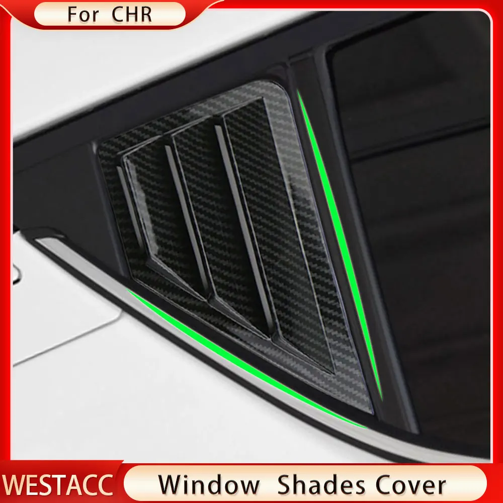 For Toyota C-HR CHR 2017-2022 Rear Window Shutters Blinds Shades Cover 2Pcs Trim Sticker Car Styling Exterior Accessories
For Toyota C-HR CHR 2017-2022 Rear Window Shutters Blinds Shades Cover 2Pcs Trim Sticker Car Styling Exterior Accessories