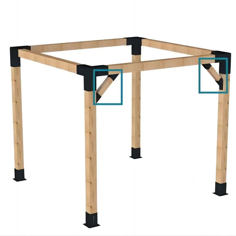 2pcs 45 Degree Angle Pergola Brackets Sturdy Construction Powder Coated Steel Angle Support Brackets Rust Resistant
2pcs 45 Degree Angle Pergola Brackets Sturdy Construction Powder Coated Steel Angle Support Brackets Rust Resistant