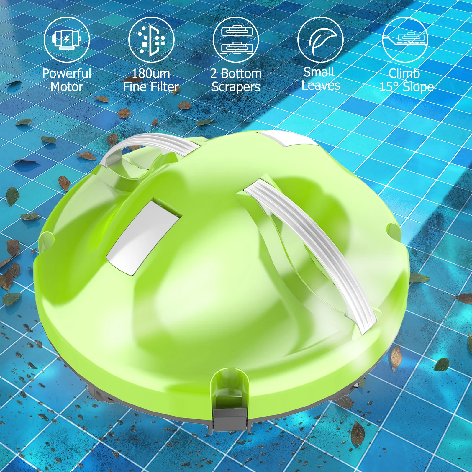 Home Hot Selling Cordless Robot Pool Cleaner Auto Swimming Pool Cleaning Robot with Cordless Technology for Water Amusement 
Home Hot Selling Cordless Robot Pool Cleaner Auto Swimming Pool Cleaning Robot with Cordless Technology for Water Amusement