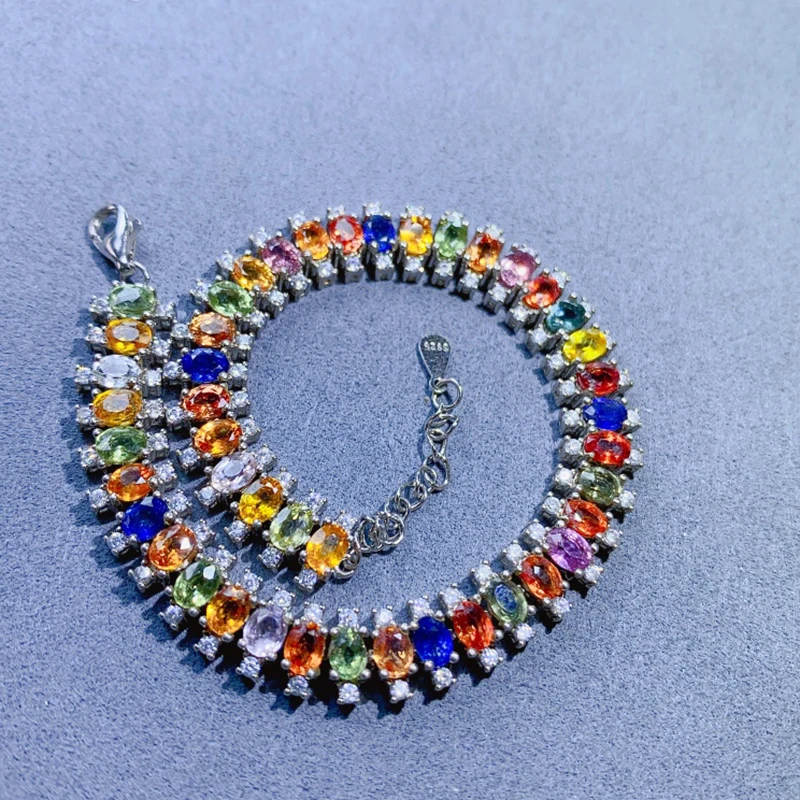 Natural Sapphire Bracelet for women silver 925 jewelry luxury gem stones 18k gold plated free shiping items
Natural Sapphire Bracelet for women silver 925 jewelry luxury gem stones 18k gold plated free shiping items