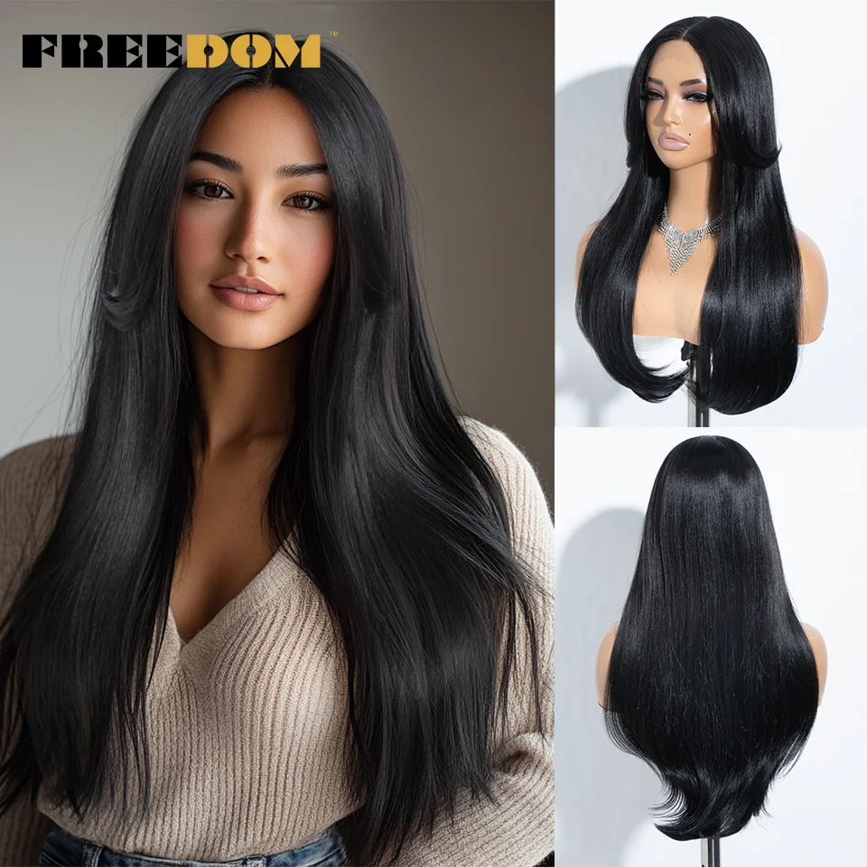 FREEDOM Synthetic Lace Front Wigs For Women Ombre Brown Honey Blonde 24 inches Straight Lace Wig With Bangs Cosplay Wig
FREEDOM Synthetic Lace Front Wigs For Women Ombre Brown Honey Blonde 24 inches Straight Lace Wig With Bangs Cosplay Wig