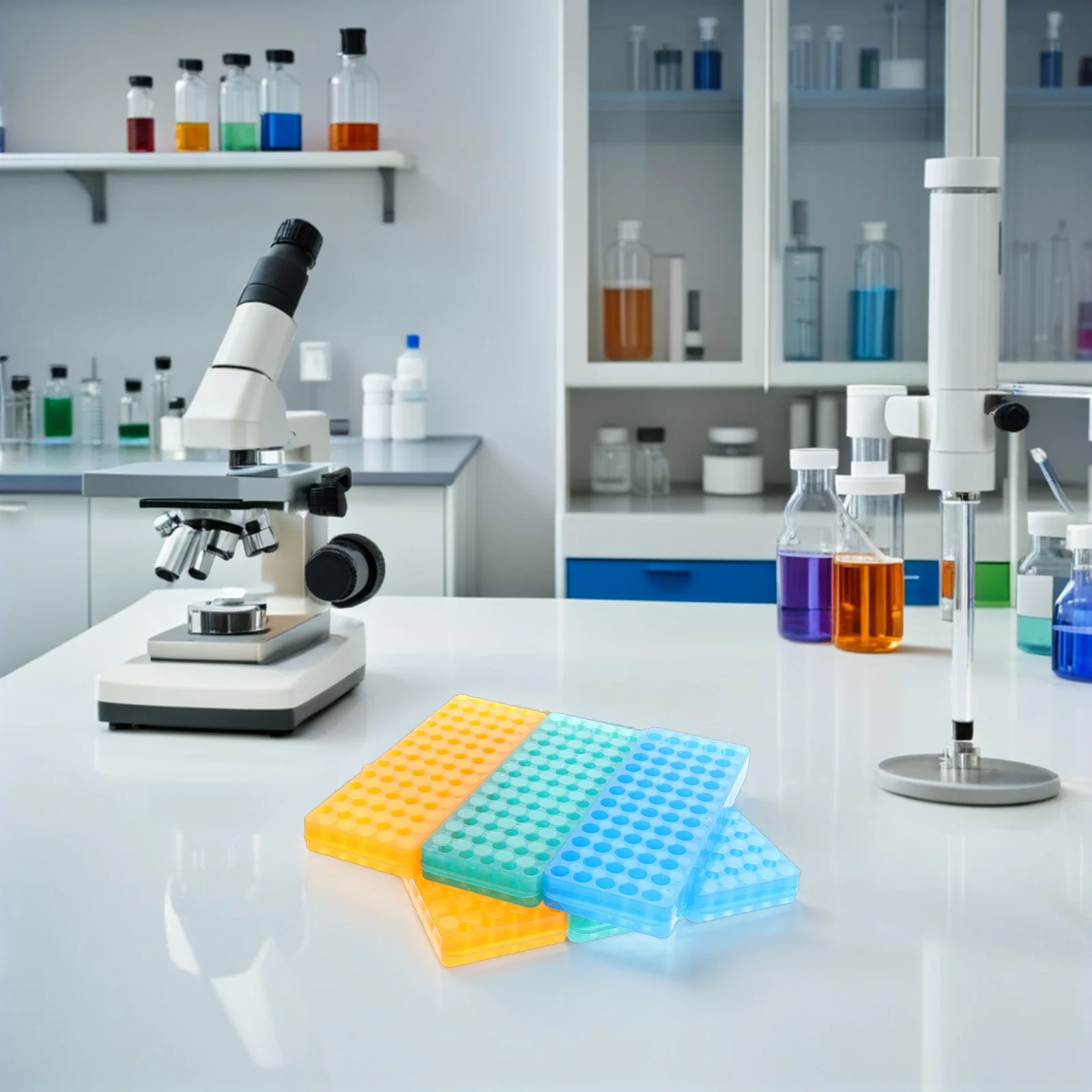 6Pcs Sample Tube Rack Microcentrifuge Holder Organizer 60 Holes Compact Tray for Vial Storage Specimen Test Tube Holder Rack
6Pcs Sample Tube Rack Microcentrifuge Holder Organizer 60 Holes Compact Tray for Vial Storage Specimen Test Tube Holder Rack