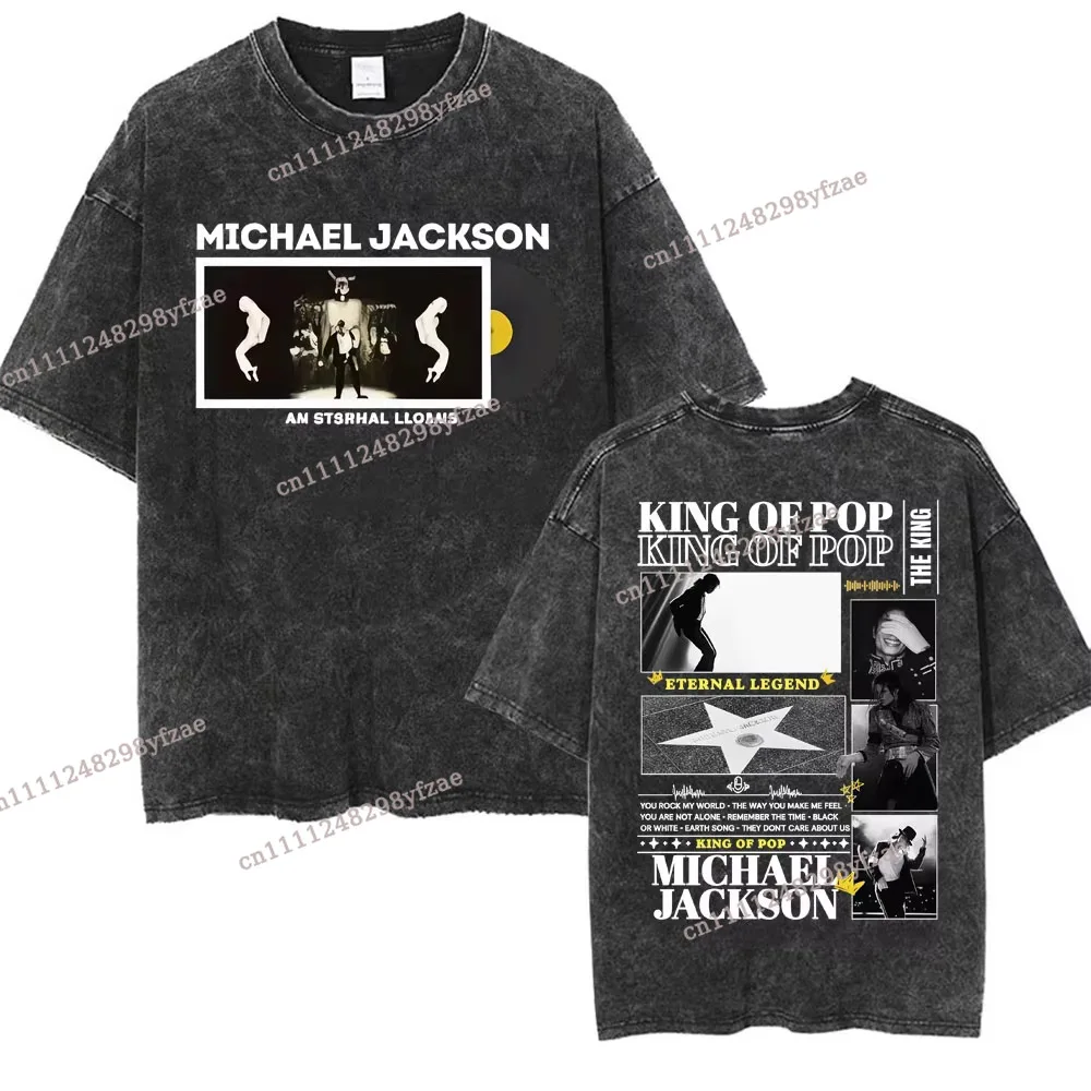 Washed Retro Michael Jackson Scary Pattern T-shirt for Women, Fashionable Retro Gothic Short sleeved T-shirt for Men
Washed Retro Michael Jackson Scary Pattern T-shirt for Women, Fashionable Retro Gothic Short sleeved T-shirt for Men