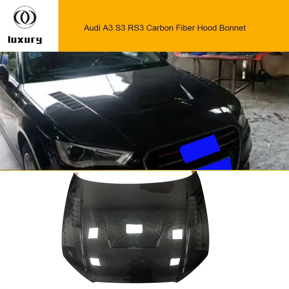 S3 Стиль из настоящего углеродного волокна, капот, совок для Audi A3 S3 RS3 13-19
S3 Стиль из настоящего углеродного волокна, капот, совок для Audi A3 S3 RS3 13-19