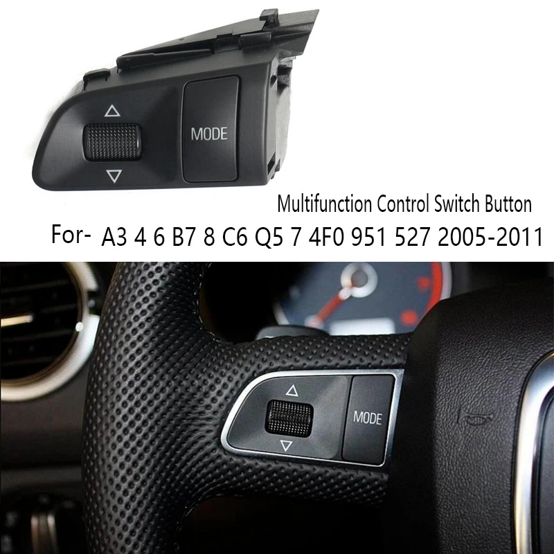 Better-Multifunction Control Switch Button Steering Wheel Buttons Switch For- A3 4 6 B7 8 C6 Q5 7 4F0 951 527 2005-2011
Better-Multifunction Control Switch Button Steering Wheel Buttons Switch For- A3 4 6 B7 8 C6 Q5 7 4F0 951 527 2005-2011