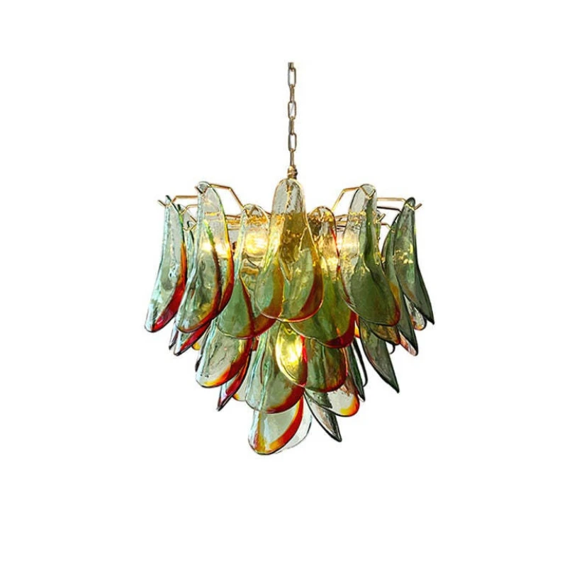 Glass antique living room chandelier light luxury creative lamps villa dining room petals
Glass antique living room chandelier light luxury creative lamps villa dining room petals