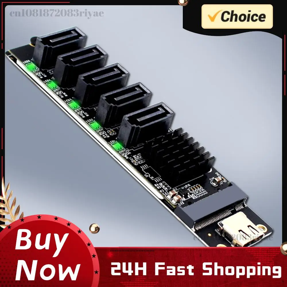 Type C To 5-Port SATA 3.0 Adapter Card 6Gbps JM575+JMS580 Chip Type C To 5-Ch SATA 3.0 Expander Plug and Play for PC Computer
Type C To 5-Port SATA 3.0 Adapter Card 6Gbps JM575+JMS580 Chip Type C To 5-Ch SATA 3.0 Expander Plug and Play for PC Computer