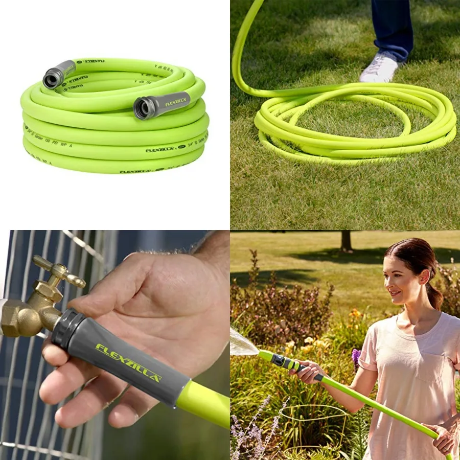 Garden Hose 3/4 in. x 50 ft., Lightweight All-Weather Water Hose, Durable and Flexible, Leak-Free Connections
Garden Hose 3/4 in. x 50 ft., Lightweight All-Weather Water Hose, Durable and Flexible, Leak-Free Connections