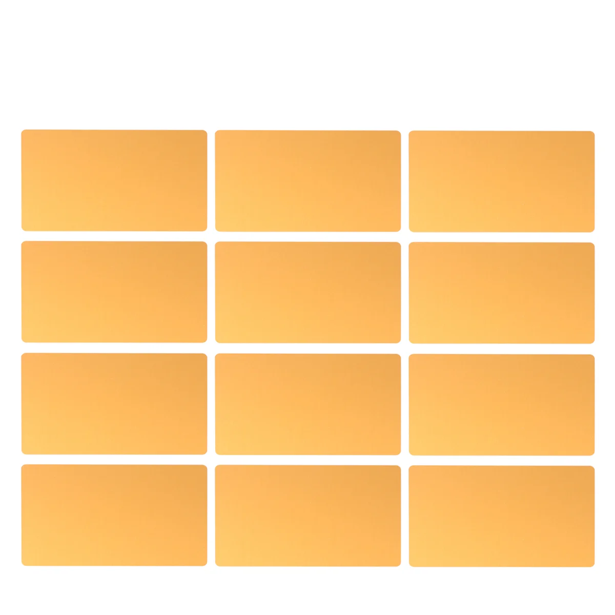 50 Pcs Blank Plaques for Engraving DIY Engraver Business Card Golden Color Name Office
50 Pcs Blank Plaques for Engraving DIY Engraver Business Card Golden Color Name Office