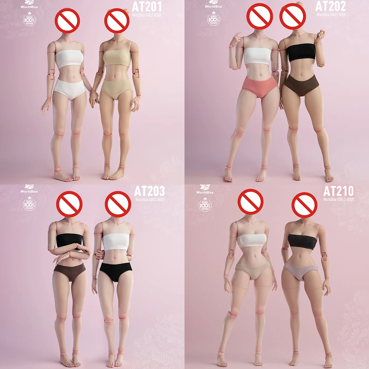 Worldbox AT201 AT202 AT203 AT206 AT210 1/6 Girl Joint Flexible Body 12'' Female Soldier White Light Tan Skin Action Figure Doll
Worldbox AT201 AT202 AT203 AT206 AT210 1/6 Girl Joint Flexible Body 12'' Female Soldier White Light Tan Skin Action Figure Doll